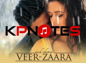 Do Pal Ruka | Mai Yahaan Hoon | Veer-Zaara piano notes