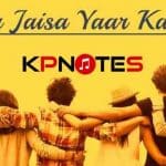 Tere-Jaisa-Yaar-Kahan-Yaarana-Piano-Notes