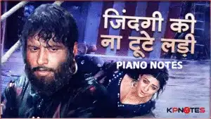 Zindagi Ki Na Toote Ladi piano notes for beginners, flute and harmonium